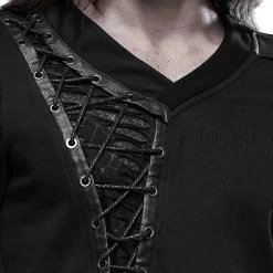 Polo Manches Longues 'Dark Devil' Noir -Magasin De Mode polo manches longues dark devil noir 11