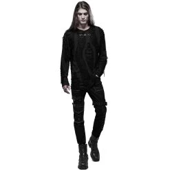 Polo Manches Longues 'Goth Broken' Noir 31 Polo Manches Longues 'Goth Broken' Noir -Magasin De Mode polo manches longues goth broken noir 10
