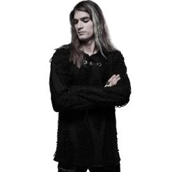 Polo Manches Longues 'Goth Broken' Noir 26 Polo Manches Longues 'Goth Broken' Noir -Magasin De Mode polo manches longues goth broken noir 5