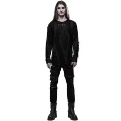Polo Manches Longues 'Goth Broken' Noir 28 Polo Manches Longues 'Goth Broken' Noir -Magasin De Mode polo manches longues goth broken noir 7