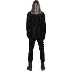 Polo Manches Longues 'Goth Broken' Noir 29 Polo Manches Longues 'Goth Broken' Noir -Magasin De Mode polo manches longues goth broken noir 8