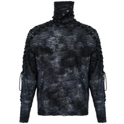 Polo Masque 'Samhain' Noir Et Bleu 29 Polo Masque 'Samhain' Noir Et Bleu -Magasin De Mode polo masque samhain noir et bleu 10