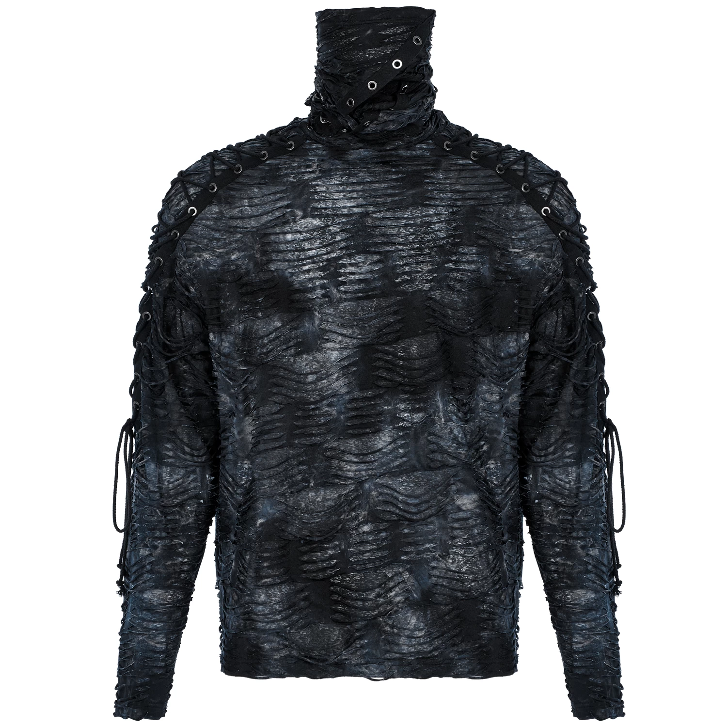 Polo Masque 'Samhain' Noir Et Bleu 13 Polo Masque 'Samhain' Noir Et Bleu – Image 11