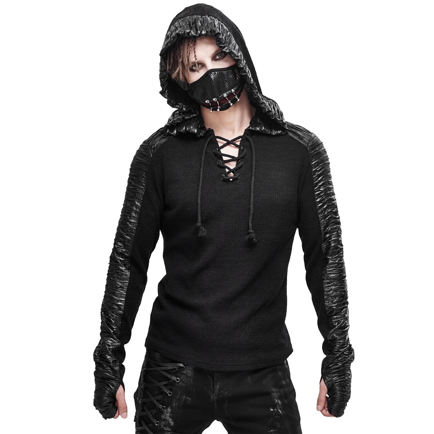 Pull à Capuche 'Altaïr' Noir 4 Pull à Capuche 'Altaïr' Noir – Image 2