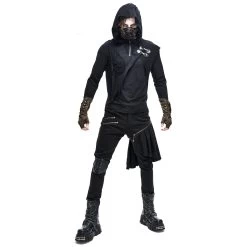 Pull à Capuche 'Templar' Noir 27 Pull à Capuche 'Templar' Noir -Magasin De Mode pull a capuche altair noir 24