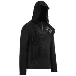 Pull à Capuche 'Templar' Noir 30 Pull à Capuche 'Templar' Noir -Magasin De Mode pull a capuche altair noir 27