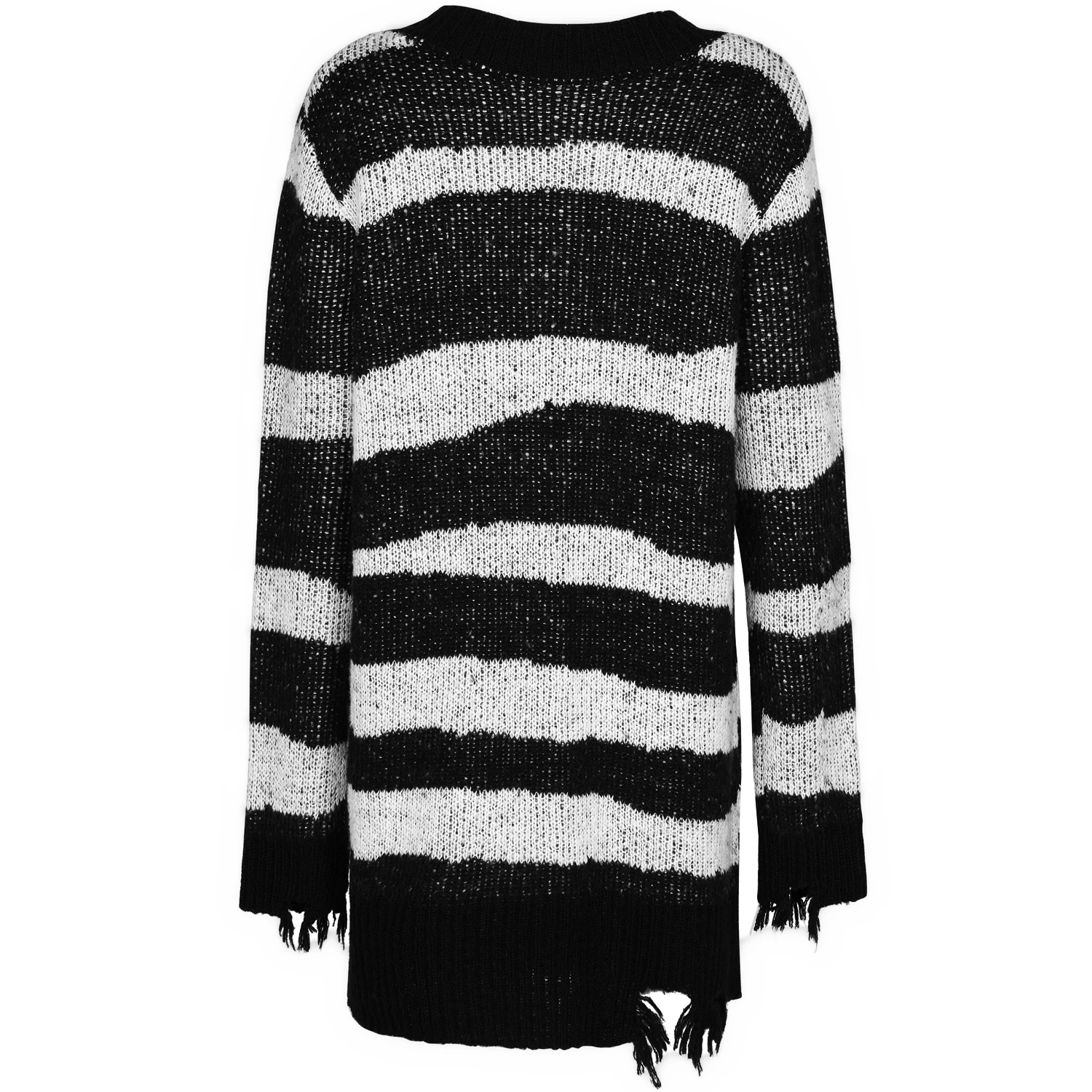 Pull 'Dark Doll' à Rayures Noires Et Blanches 15 Pull 'Dark Doll' à Rayures Noires Et Blanches – Image 13