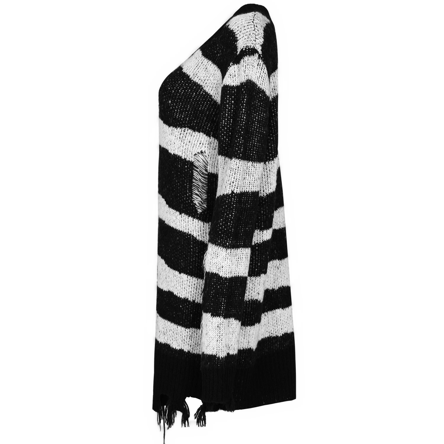 Pull 'Dark Doll' à Rayures Noires Et Blanches 16 Pull 'Dark Doll' à Rayures Noires Et Blanches – Image 14