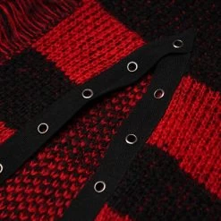 Pull 'Dark Doll' à Rayures Rouges Et Noires -Magasin De Mode pull dark doll a rayures rouges et noires 17