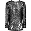 Pull En Mailles 'Destroy' Noir -Magasin De Mode pull en mailles destroy noir