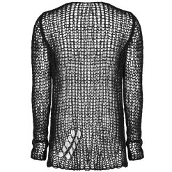 Pull En Mailles 'Destroy' Noir -Magasin De Mode pull en mailles destroy noir 7