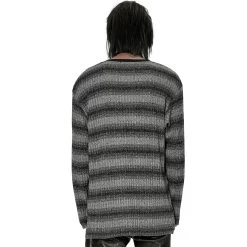 Pull 'Pagan' Rayé Gris Et Noir 16 Pull 'Pagan' Rayé Gris Et Noir -Magasin De Mode pull pagan raye gris et noir 2