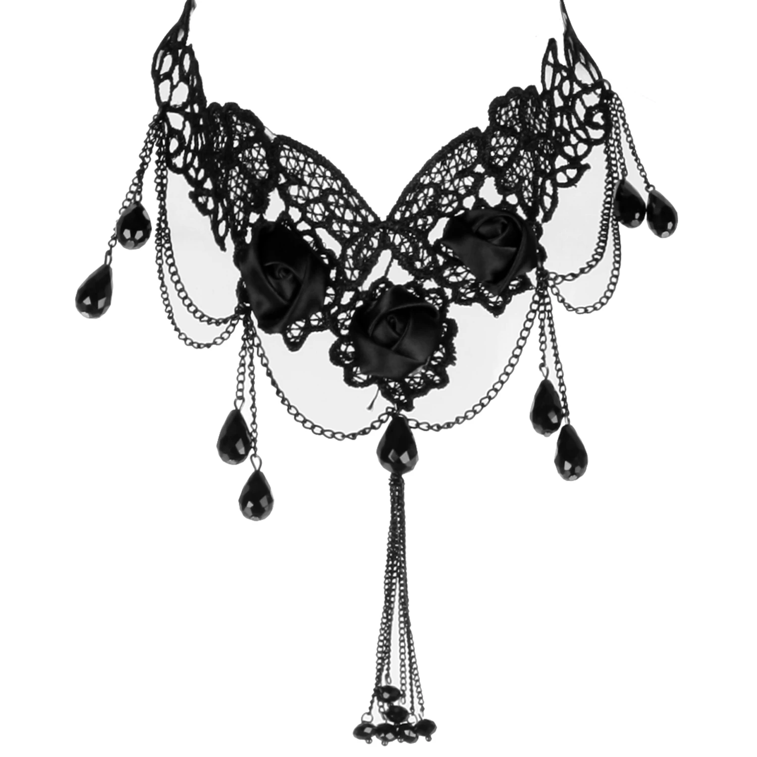 Ras Du Cou 'Black Roses' Noir 3 Ras Du Cou 'Black Roses' Noir