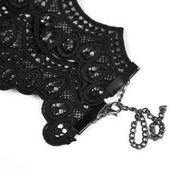 Ras Du Cou 'Red Ruby' Noir Et Rouge -Magasin De Mode ras du cou red ruby noir et rouge 4