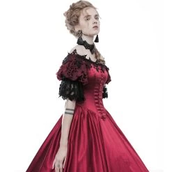 Ras Du Cou 'Red Ruby' Noir Et Rouge -Magasin De Mode ras du cou red ruby noir et rouge 5