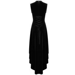 Robe Asymétrique 'Bara' En Velours Noir -Magasin De Mode robe asymetrique bara en velours noir 10