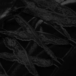 Robe Asymétrique 'Bara' En Velours Noir -Magasin De Mode robe asymetrique bara en velours noir 13