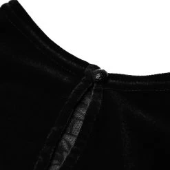 Robe Asymétrique 'Bara' En Velours Noir -Magasin De Mode robe asymetrique bara en velours noir 14