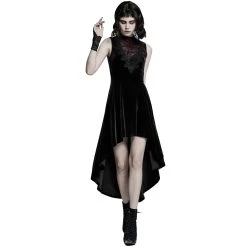 Robe Asymétrique 'Bara' En Velours Noir -Magasin De Mode robe asymetrique bara en velours noir 7