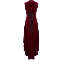 Robe Asymétrique 'Bara' En Velours Rouge 33 Robe Asymétrique 'Bara' En Velours Rouge -Magasin De Mode robe asymetrique bara en velours rouge 12