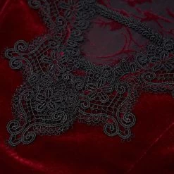 Robe Asymétrique 'Bara' En Velours Rouge 35 Robe Asymétrique 'Bara' En Velours Rouge -Magasin De Mode robe asymetrique bara en velours rouge 14