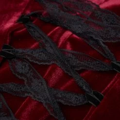 Robe Asymétrique 'Bara' En Velours Rouge 37 Robe Asymétrique 'Bara' En Velours Rouge -Magasin De Mode robe asymetrique bara en velours rouge 16