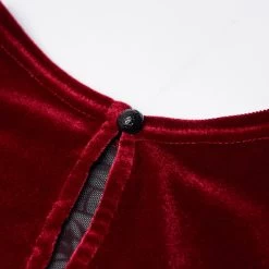 Robe Asymétrique 'Bara' En Velours Rouge 38 Robe Asymétrique 'Bara' En Velours Rouge -Magasin De Mode robe asymetrique bara en velours rouge 17