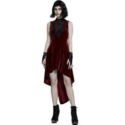 Robe Asymétrique 'Bara' En Velours Rouge 27 Robe Asymétrique 'Bara' En Velours Rouge -Magasin De Mode robe asymetrique bara en velours rouge 6