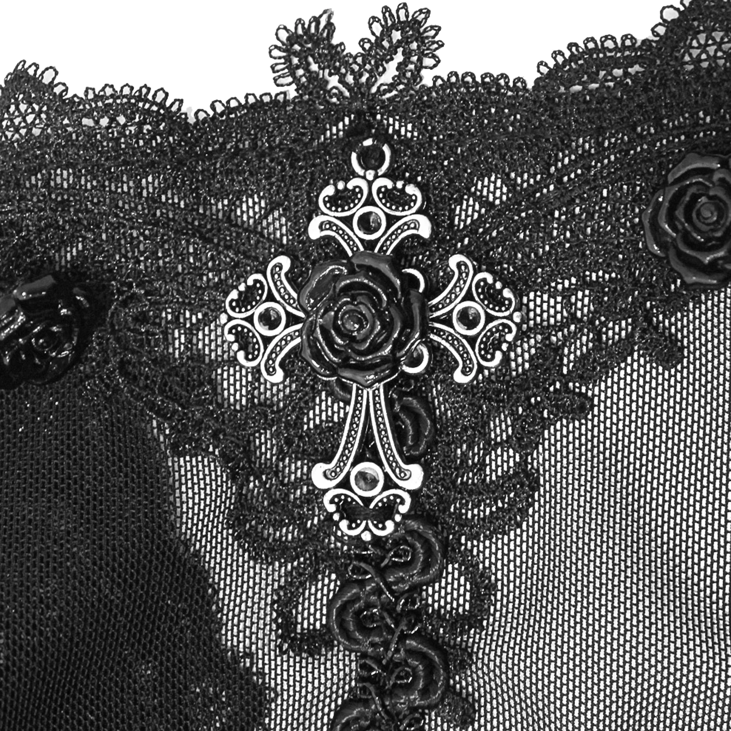 Robe Asymétrique 'Esmerée' En Dentelle Et Jacquard... 15 Robe Asymétrique 'Esmerée' En Dentelle Et Jacquard... – Image 13