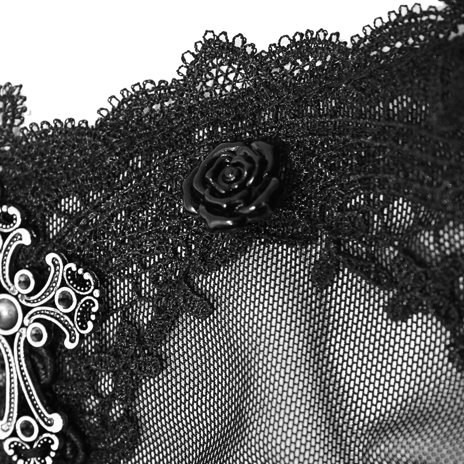 Robe Asymétrique 'Esmerée' En Dentelle Et Jacquard... 16 Robe Asymétrique 'Esmerée' En Dentelle Et Jacquard... – Image 14