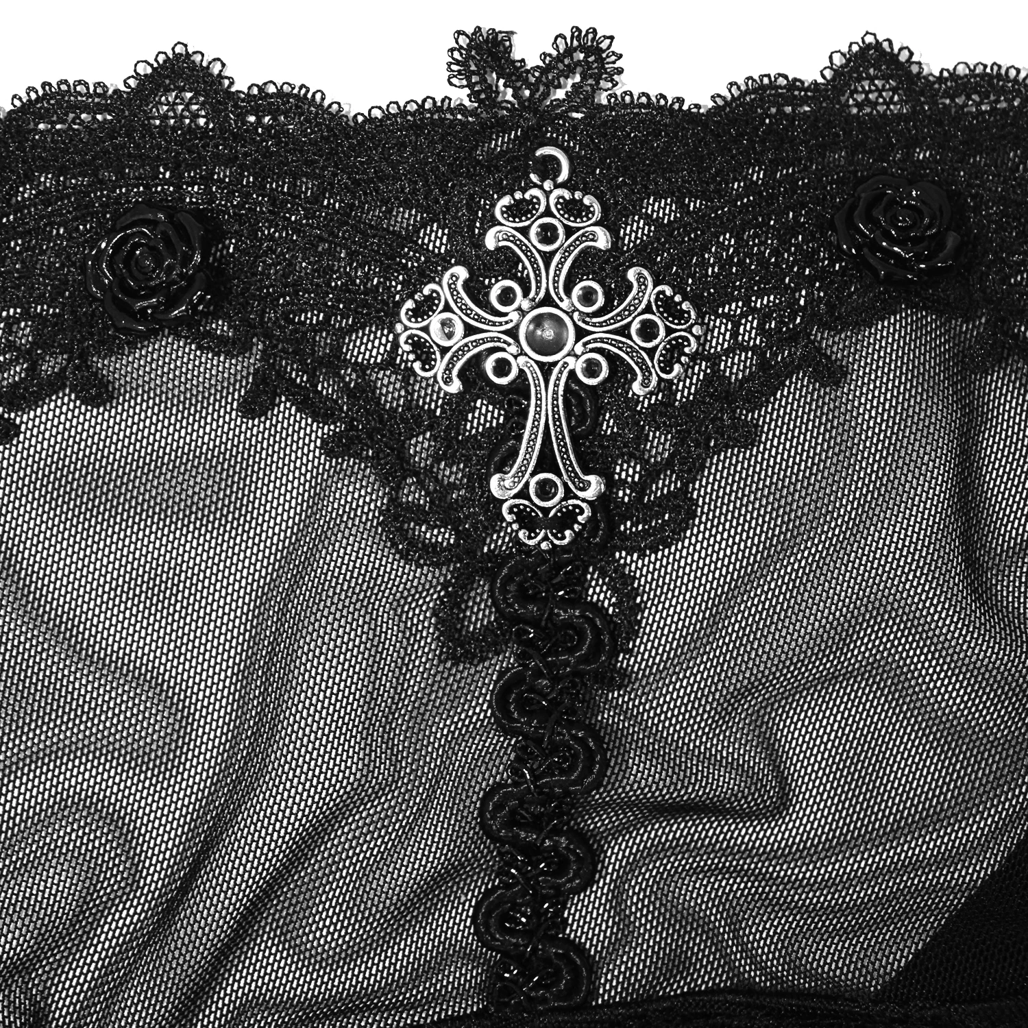 Robe Asymétrique 'Esmerée' En Dentelle Et Jacquard... 17 Robe Asymétrique 'Esmerée' En Dentelle Et Jacquard... – Image 15