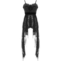 Robe Asymétrique 'Fael' En Dentelle Et Jacquard Noirs -Magasin De Mode robe asymetrique fael en dentelle et jacquard noirs 11