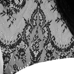 Robe Asymétrique 'Fael' En Dentelle Et Jacquard Noirs -Magasin De Mode robe asymetrique fael en dentelle et jacquard noirs 16