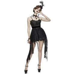 Robe Asymétrique 'Fael' En Dentelle Et Jacquard Noirs -Magasin De Mode robe asymetrique fael en dentelle et jacquard noirs 6