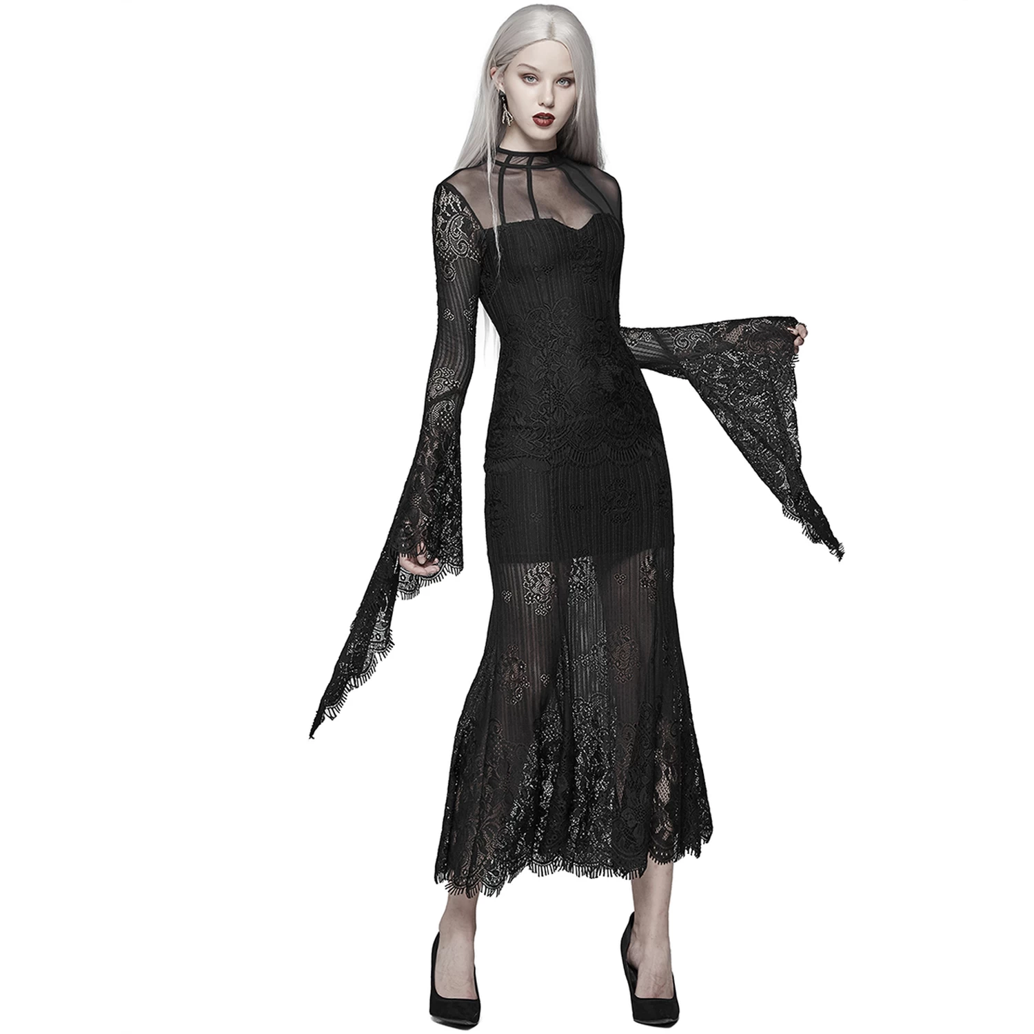 Robe 'Dark Nympha' Noire 4 Robe 'Dark Nympha' Noire – Image 2