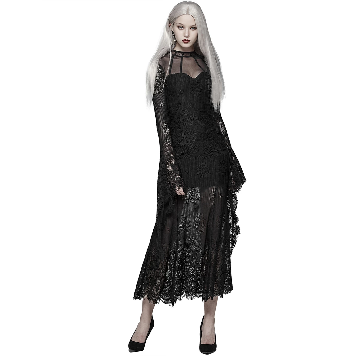 Robe 'Dark Nympha' Noire 6 Robe 'Dark Nympha' Noire – Image 4