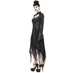 Robe Gothique 'Dragon Spine' Noire -Magasin De Mode robe gothique dragon spine noire 3