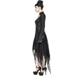 Robe Gothique 'Dragon Spine' Noire -Magasin De Mode robe gothique dragon spine noire 4
