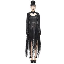 Robe Gothique 'Dragon Spine' Noire -Magasin De Mode robe gothique dragon spine noire 6