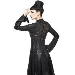 Robe Gothique 'Dragon Spine' Noire -Magasin De Mode robe gothique dragon spine noire 9