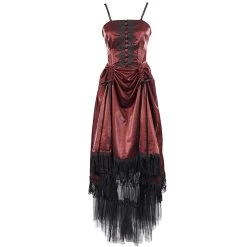Robe Gothique 'Narcissa' Rouge 30 Robe Gothique 'Narcissa' Rouge -Magasin De Mode robe gothique narcissa rouge 10