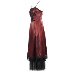 Robe Gothique 'Narcissa' Rouge 32 Robe Gothique 'Narcissa' Rouge -Magasin De Mode robe gothique narcissa rouge 12