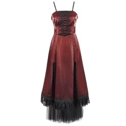 Robe Gothique 'Narcissa' Rouge 29 Robe Gothique 'Narcissa' Rouge -Magasin De Mode robe gothique narcissa rouge 9