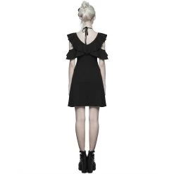 Robe Gothique 'Night Peony' Noire -Magasin De Mode robe gothique night peony noire 2