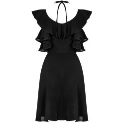 Robe Gothique 'Night Peony' Noire -Magasin De Mode robe gothique night peony noire 5