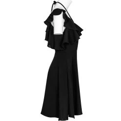 Robe Gothique 'Night Peony' Noire -Magasin De Mode robe gothique night peony noire 6