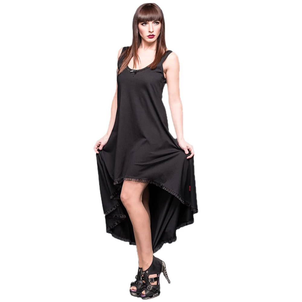 Robe Longue Noire Avec Dentelle Au Dos 5 Robe Longue Noire Avec Dentelle Au Dos â Image 3