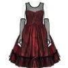Robe 'Maelle' Rouge Et Noire -Magasin De Mode robe maelle rouge et noire