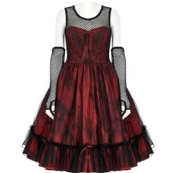 Robe 'Maelle' Rouge Et Noire -Magasin De Mode robe maelle rouge et noire 5