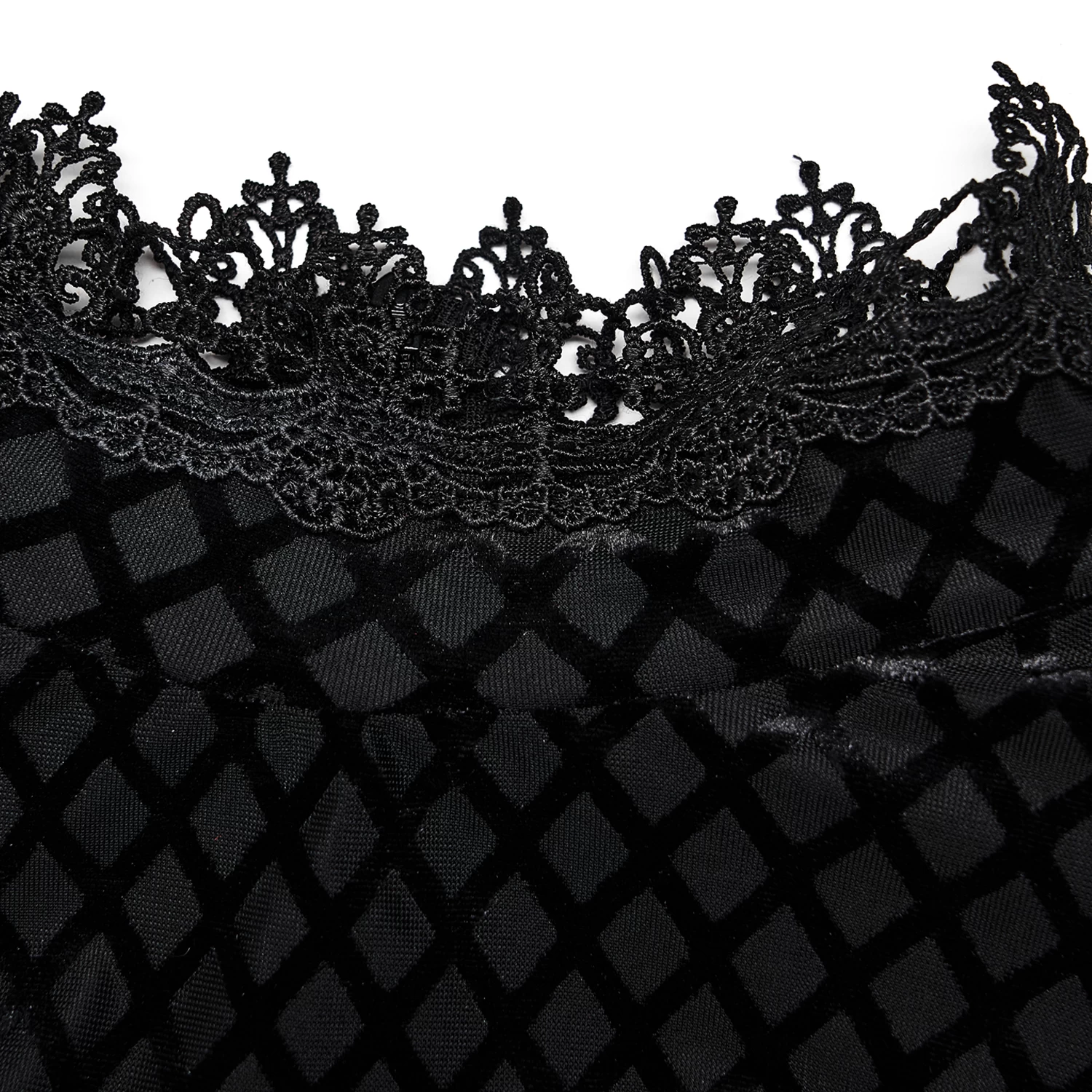 Robe Taille Haute 'Carridwen' En Velours Noir 13 Robe Taille Haute 'Carridwen' En Velours Noir â Image 11